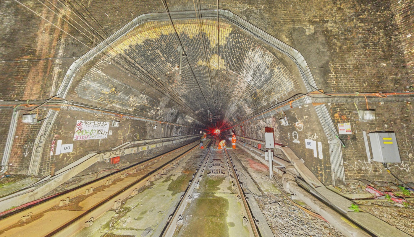 Digital tunnel survey view