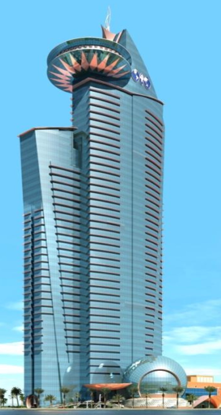 World Trade Center Doha tower facade
